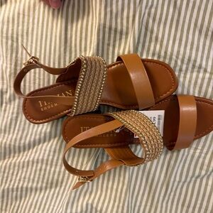 Italian Shoemakers Brown and Tan Sandals